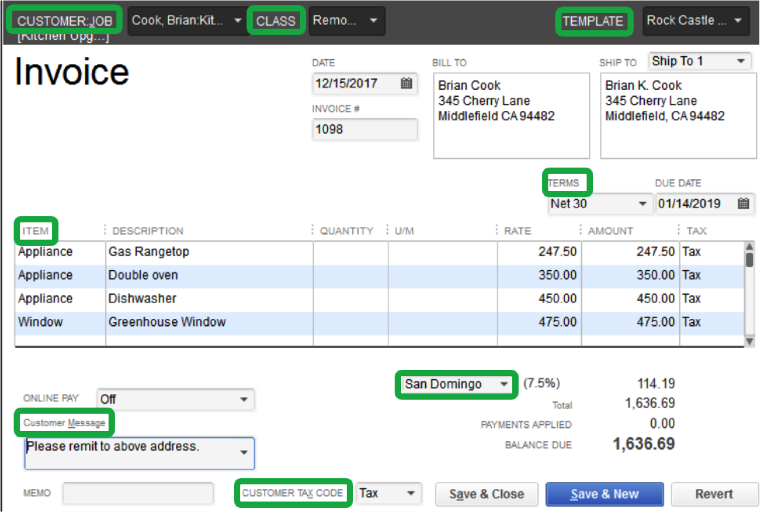 Create Invoice Template Quickbooks Great Template Inspiration 1644